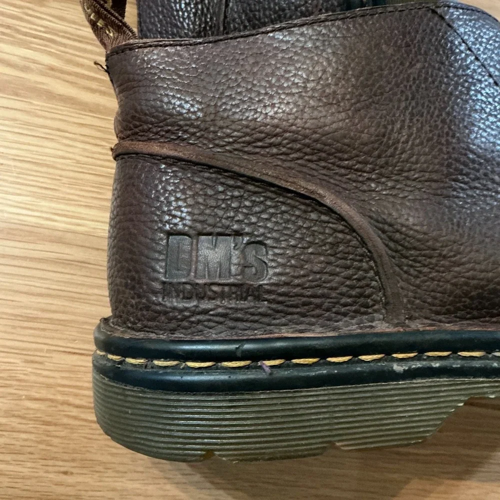 Dr. Martens Sussex Chukka‎ Brown Leather Slip-Resistant Work Boots, Men's US 11